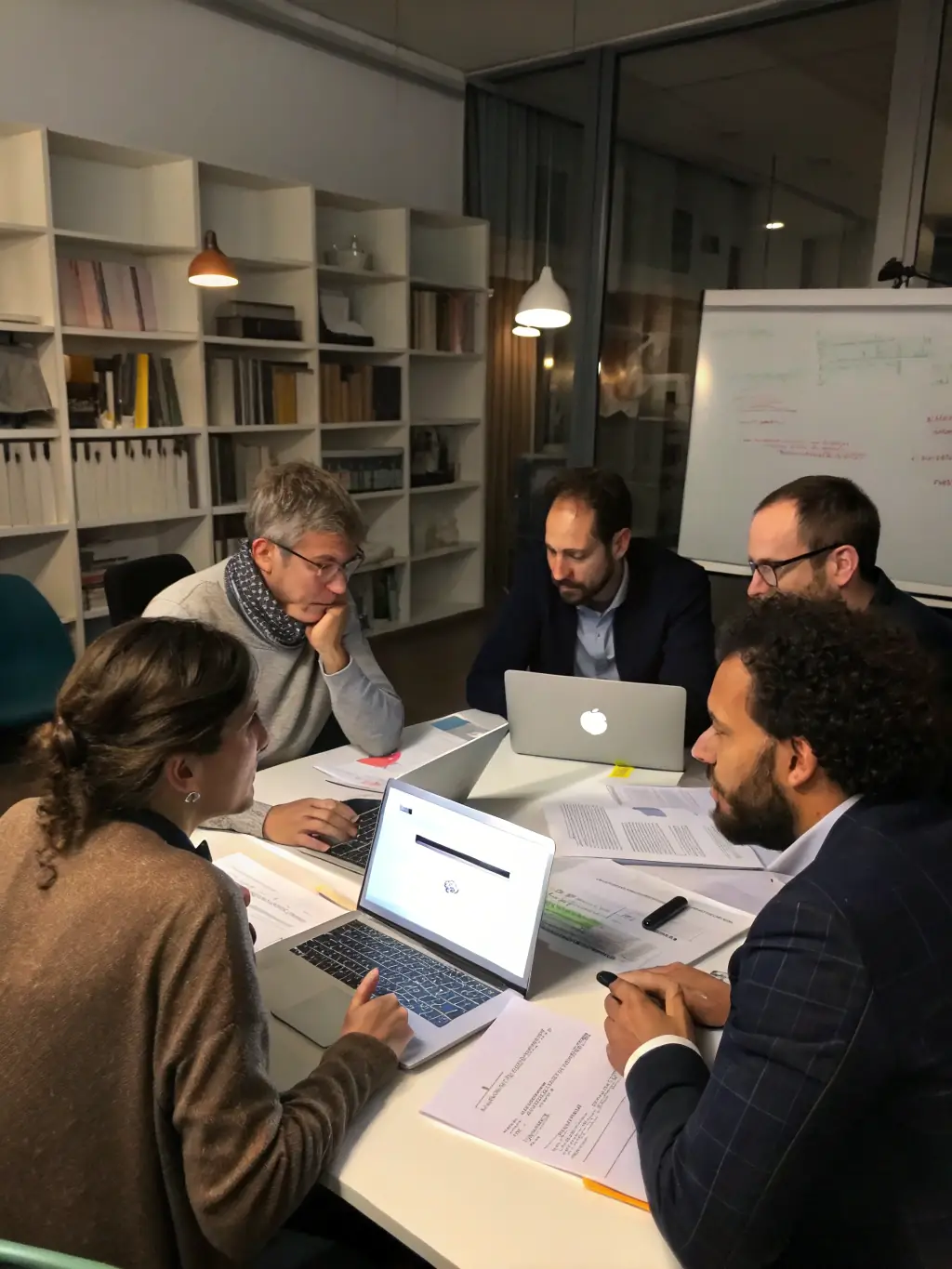A photograph of a corporate event in Montreal, Canada, highlighting a startup pitch competition with judges and enthusiastic participants.